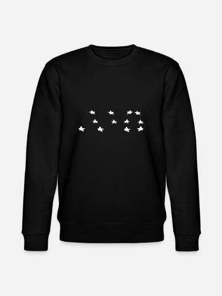 star symbol star - Stanley/Stella CHANGER Unisex Organic Sweatshirt - black