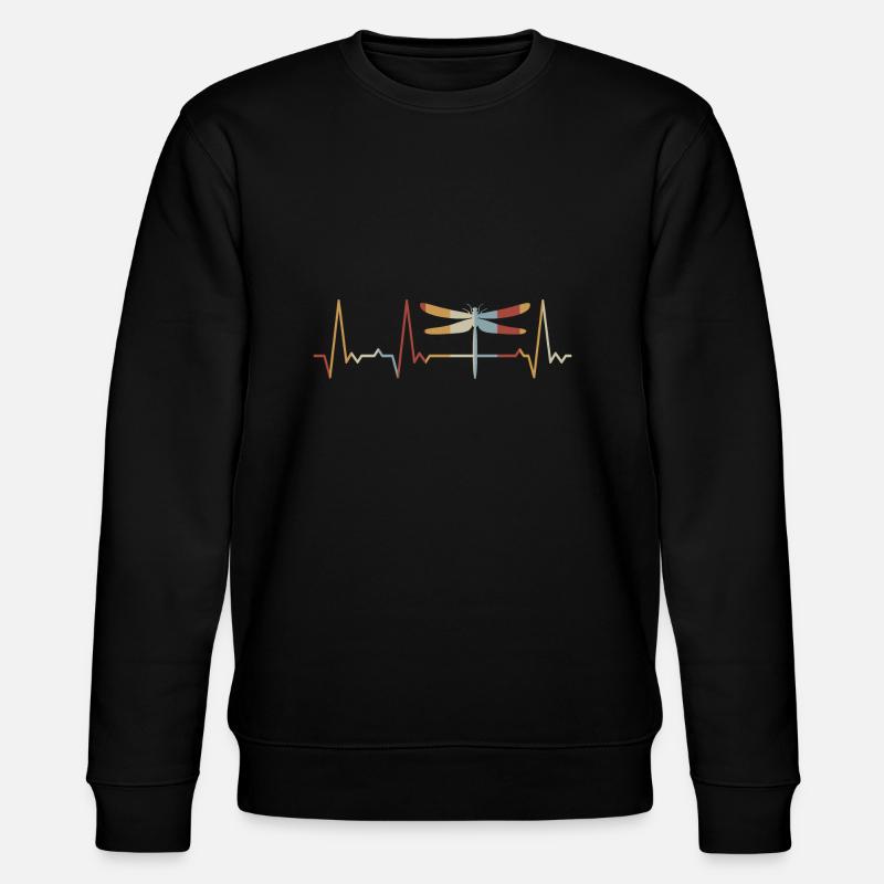 Libellule battement de cœur - Sweat bio CHANGER Stanley/Stella Unisexe - noir