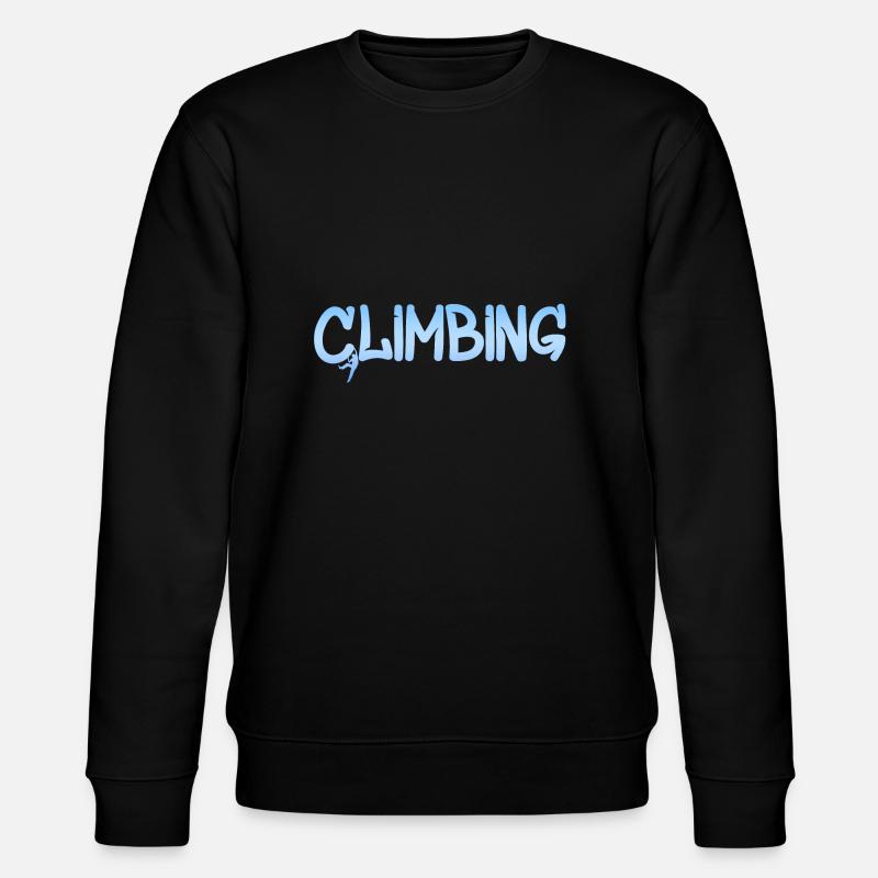 Climbing Bouldern Klettern - Stanley/Stella Unisex Bio-Sweatshirt CHANGER  - Schwarz