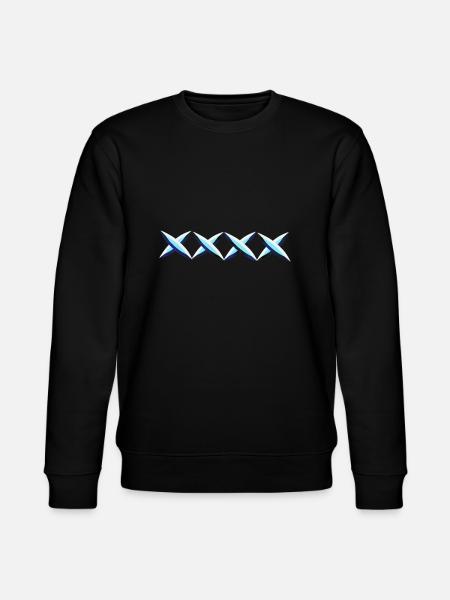 blue crosses cross - Stanley/Stella CHANGER Unisex Organic Sweatshirt - black