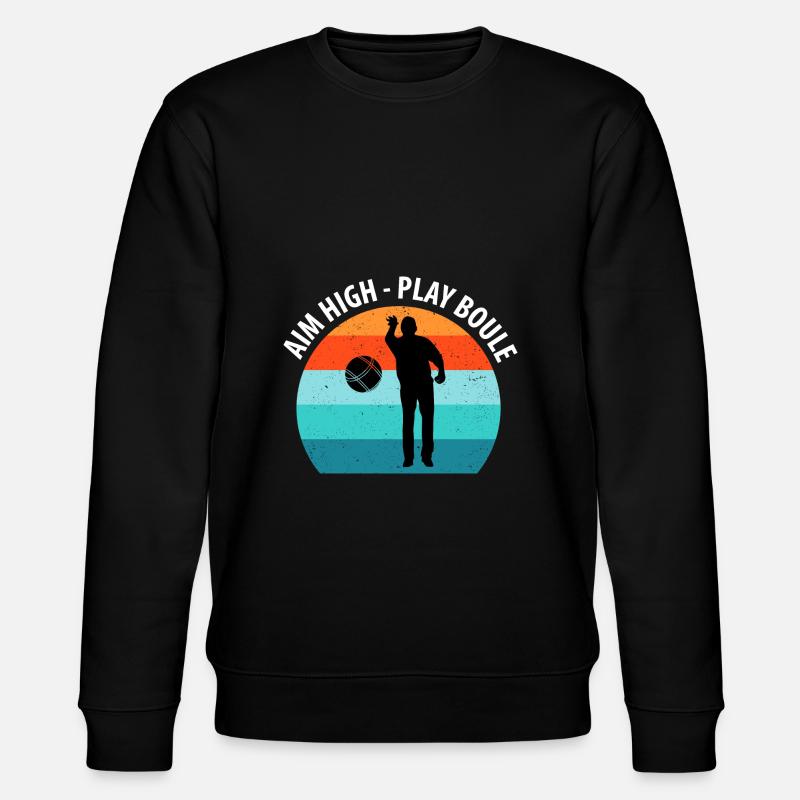 Boule Pétanque Boccia Boules - Sweat bio CHANGER Stanley/Stella Unisexe - noir
