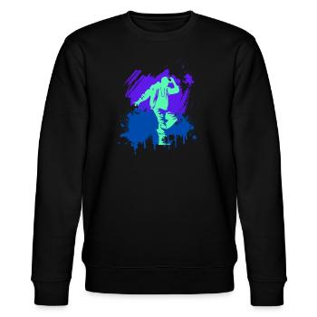 Dancer - Stanley/Stella Unisex Bio-Sweatshirt CHANGER  - Schwarz - Vorne - Nik (191cm) & Marisol (170cm)
