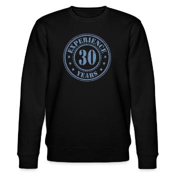 30 Jahre Erfahrung - Stanley/Stella Unisex Bio-Sweatshirt CHANGER  - Schwarz - Vorne - Nik (191cm) & Marisol (170cm)