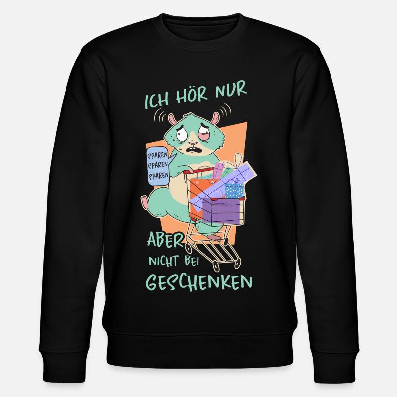 Hamster Geschenke - Stanley/Stella Unisex Bio-Sweatshirt CHANGER - Schwarz