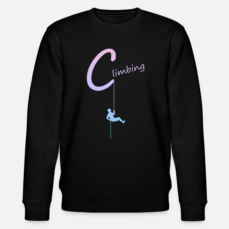 climbing, abseilen, klettern, kletterer - Stanley/Stella Unisex Bio-Sweatshirt CHANGER - Schwarz