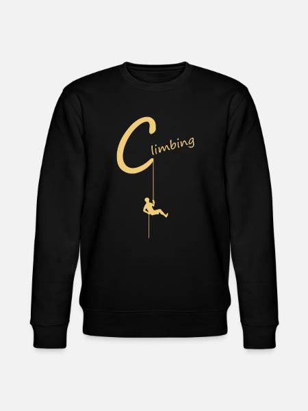 klettern, climb, climbing - Stanley/Stella Unisex Bio-Sweatshirt CHANGER  - Schwarz