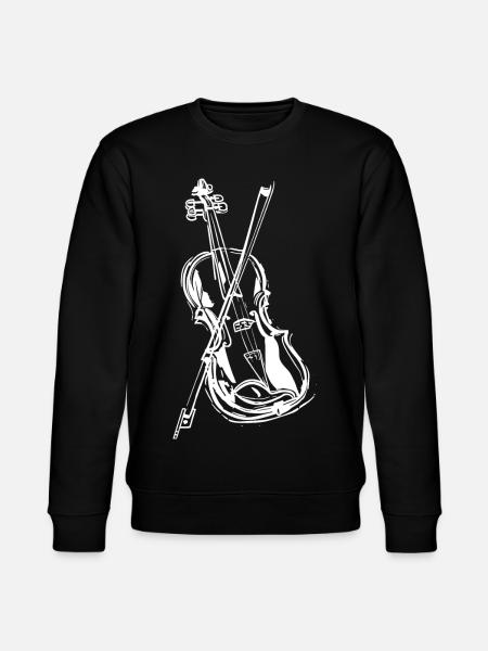 Dessin de violon - Sweat bio CHANGER Stanley/Stella Unisexe - noir