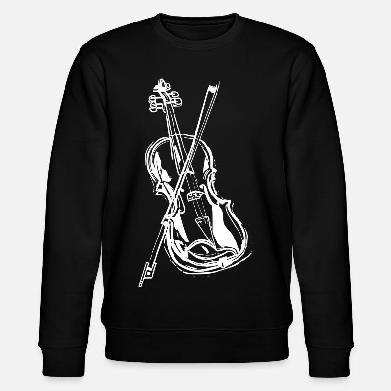 Dessin de violon - Sweat bio CHANGER Stanley/Stella Unisexe - noir