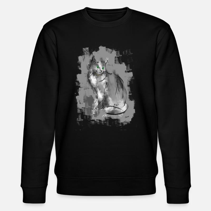 chat - Sweat bio CHANGER Stanley/Stella Unisexe - noir