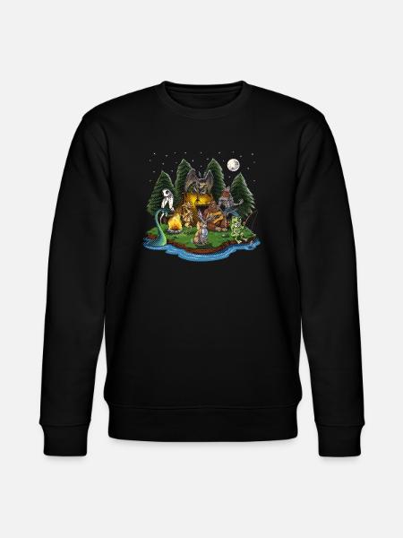 Cryptozoology Cryptids - Stanley/Stella CHANGER Unisex Organic Sweatshirt - black