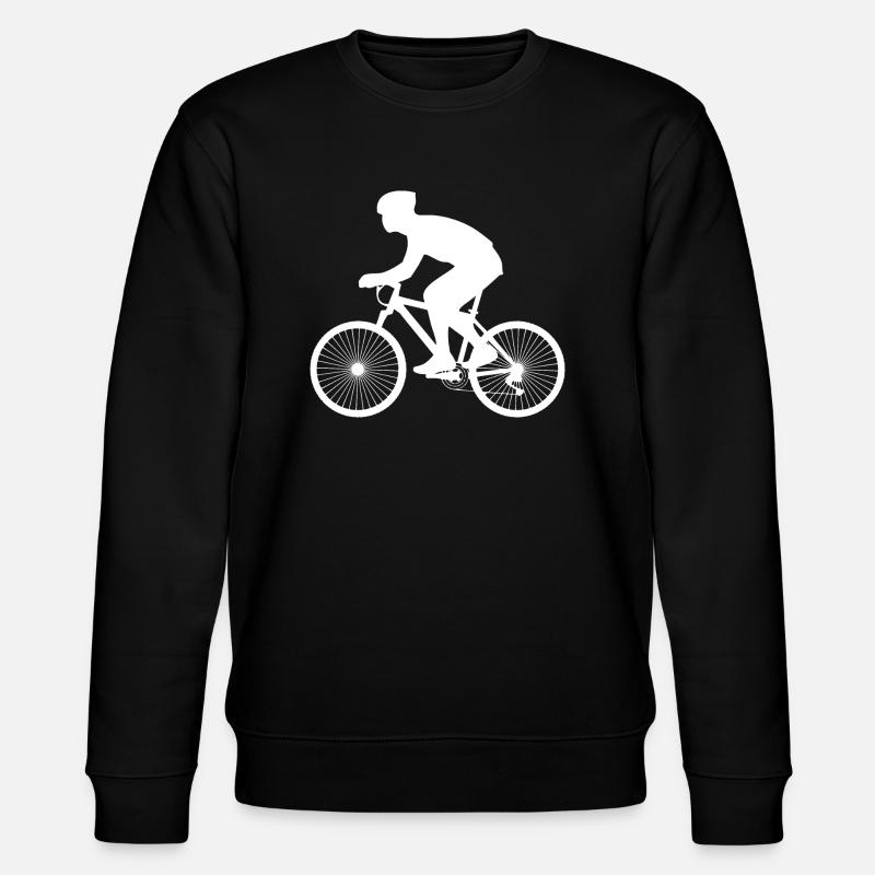 Bicycle white - Stanley/Stella CHANGER Unisex Organic Sweatshirt - black