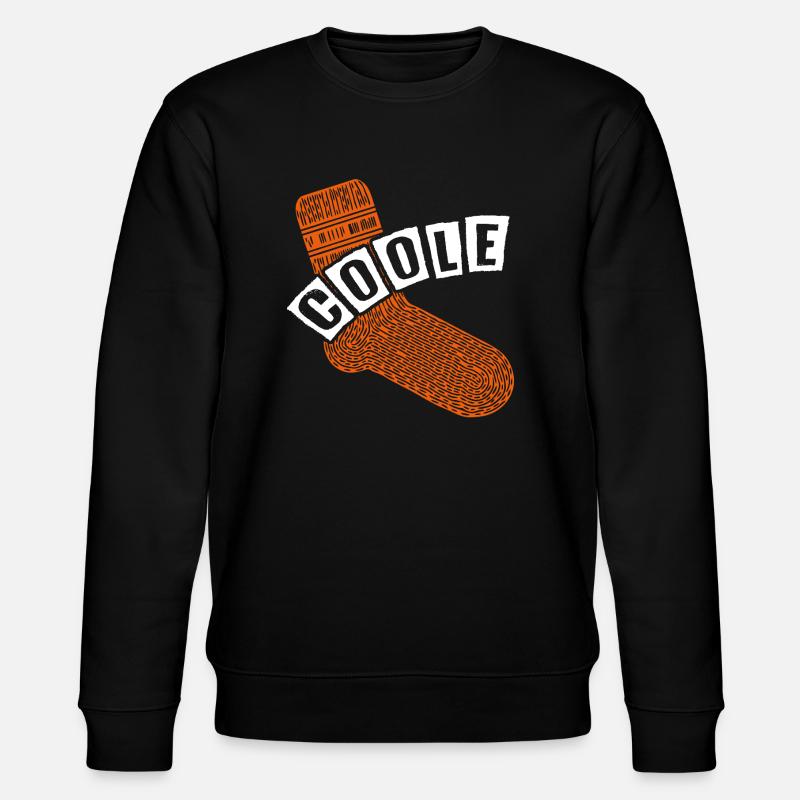 Coole Socke - lustiges Motivationsdesign - Stanley/Stella Unisex Bio-Sweatshirt CHANGER  - Schwarz