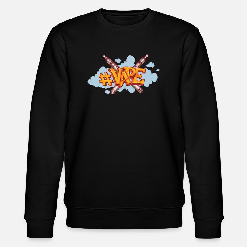Vaper mit Qualm - Stanley/Stella Unisex Bio-Sweatshirt CHANGER  - Schwarz