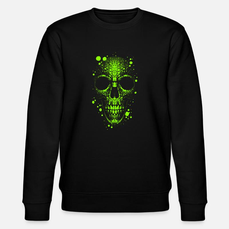 Totenkopf Skull - Stanley/Stella Unisex Bio-Sweatshirt CHANGER  - Schwarz