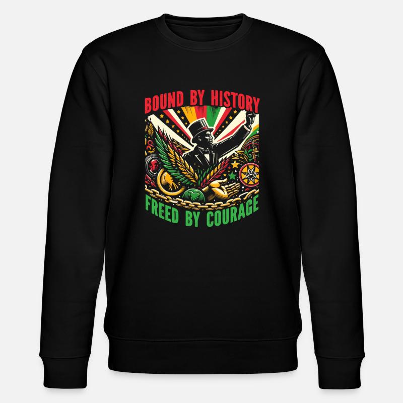 Emancipation Proclamation African Juneteenth - Stanley/Stella CHANGER Unisex Organic Sweatshirt - black
