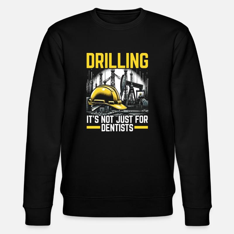 Bohringenieur Beruf Ölbohrinselarbeiter - Stanley/Stella Unisex Bio-Sweatshirt CHANGER  - Schwarz