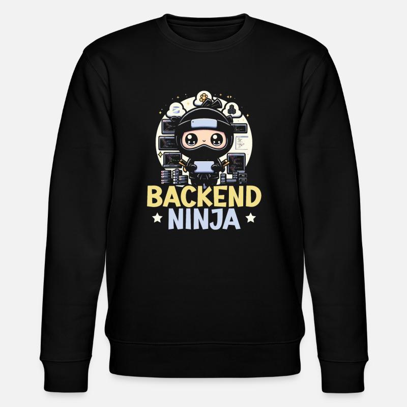 Backend-Entwickler Programmierung Softwareprogrammierer - Stanley/Stella Unisex Bio-Sweatshirt CHANGER  - Schwarz