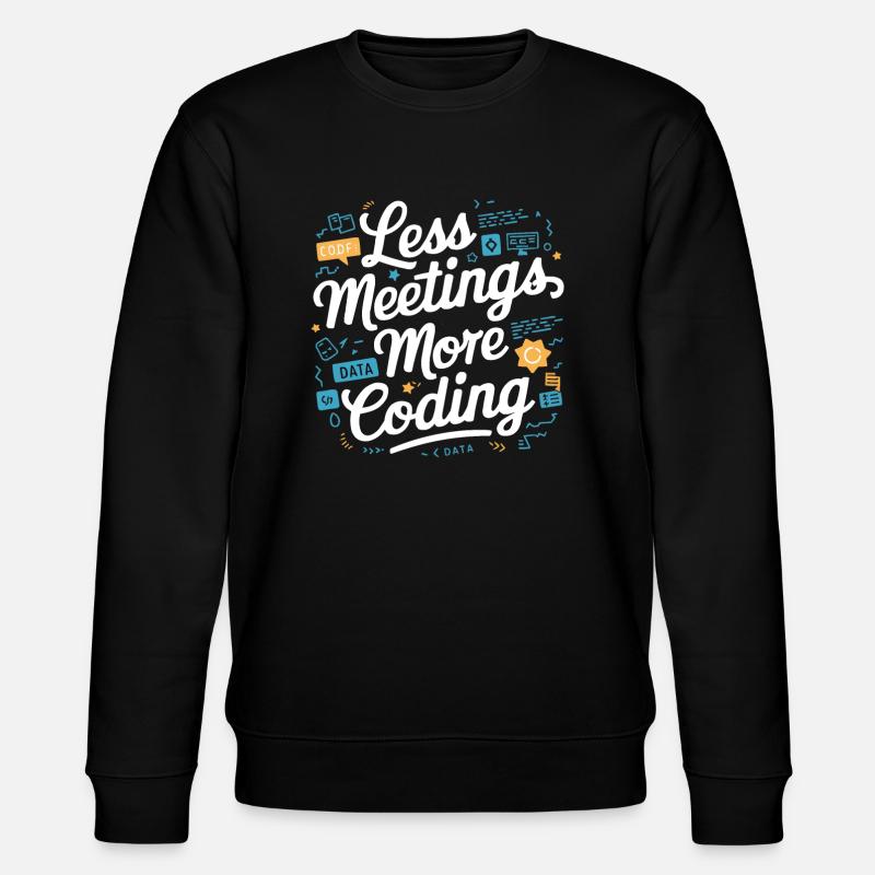 Backend-Entwickler Programmierung Softwareprogrammierer - Stanley/Stella Unisex Bio-Sweatshirt CHANGER  - Schwarz
