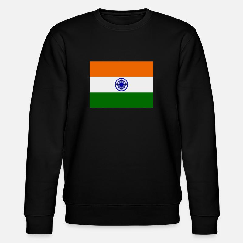 drapeau de l'inde - Sweat bio CHANGER Stanley/Stella Unisexe - noir