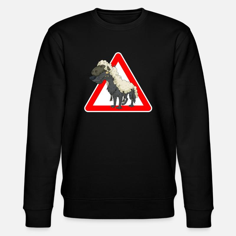Wolf - Stanley/Stella Unisex Bio-Sweatshirt CHANGER  - Schwarz