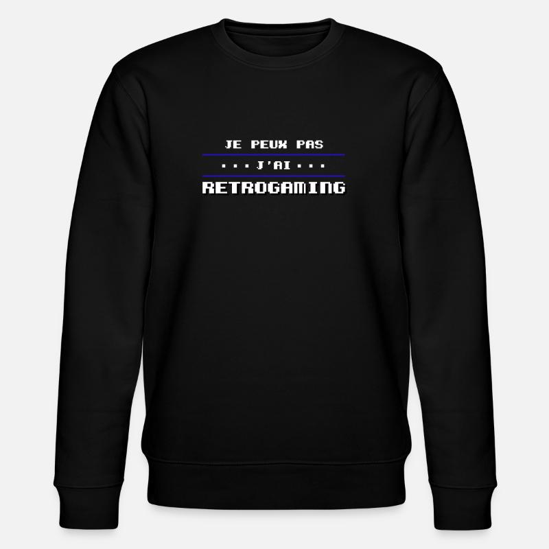 Je peux pas j'ai retrogaming - Sweat bio CHANGER Stanley/Stella Unisexe - noir
