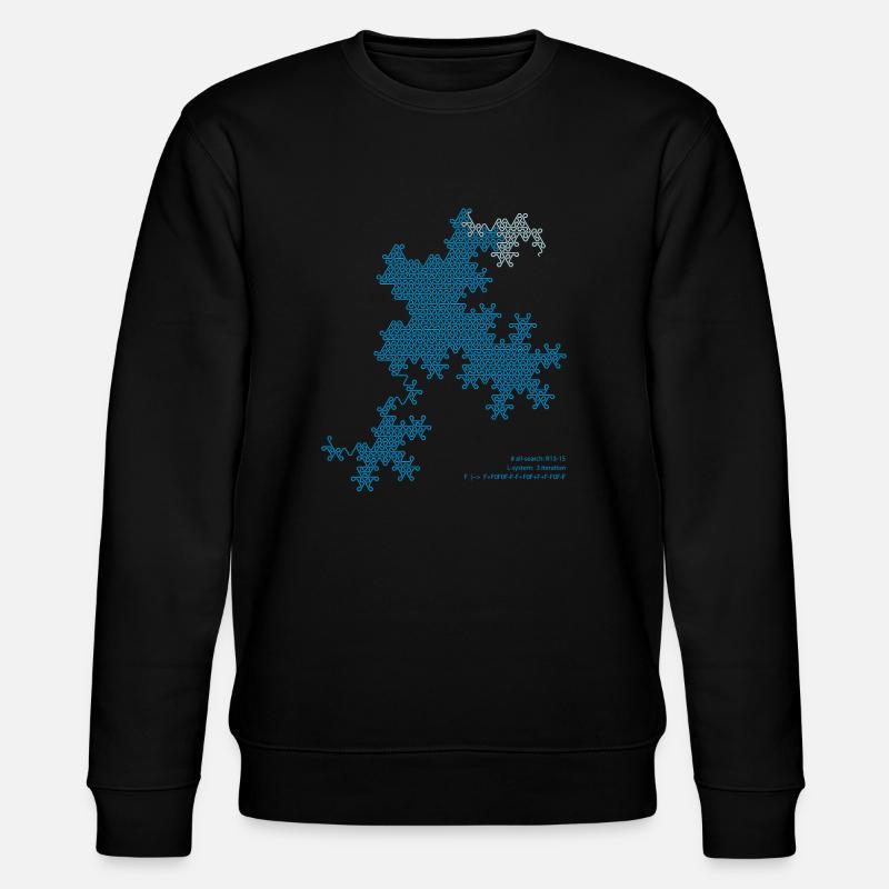 Points-edges R13-15 blue lines - Stanley/Stella CHANGER Unisex Organic Sweatshirt - black