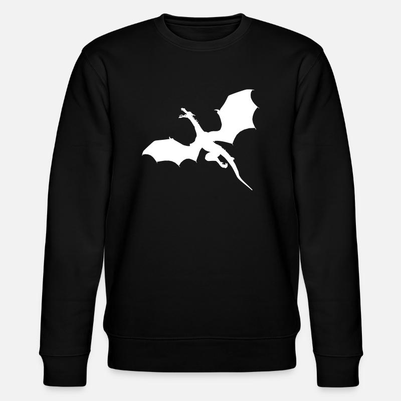 Fliegender Drache - Stanley/Stella Unisex Bio-Sweatshirt CHANGER  - Schwarz