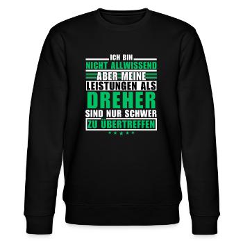Unmatched performance as a turner - Stanley/Stella CHANGER Unisex Organic Sweatshirt - black - Front - Nik (191cm) & Marisol (170cm)