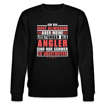 Unmatched performance as an angler - Stanley/Stella CHANGER Unisex Organic Sweatshirt - black - Front - Nik (191cm) & Marisol (170cm)