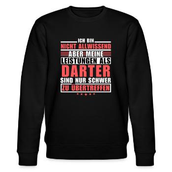 Unsurpassed performance as a darter - Stanley/Stella CHANGER Unisex Organic Sweatshirt - black - Front - Nik (191cm) & Marisol (170cm)