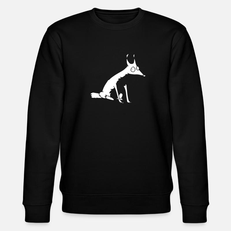White fox no 1 - Stanley/Stella Unisex Bio-Sweatshirt CHANGER  - Schwarz