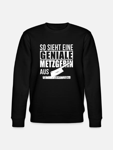 Geniale Metzgerin - Stanley/Stella Unisex Bio-Sweatshirt CHANGER - Schwarz