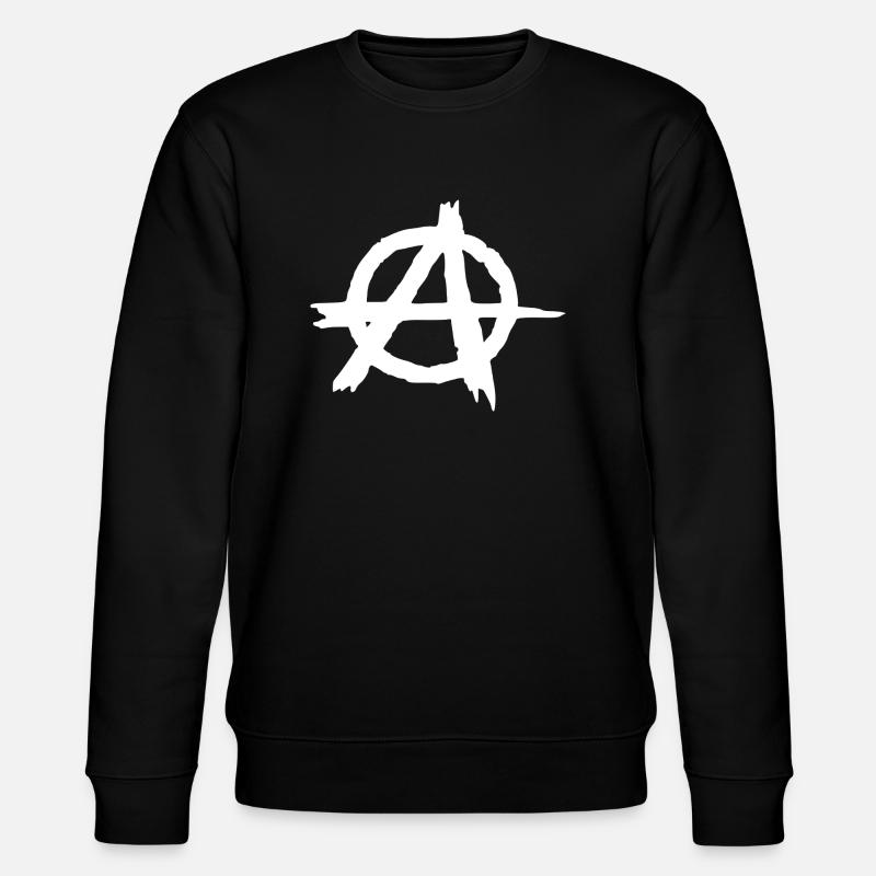 Symbole d’anarchie en cercle - Sweat bio CHANGER Stanley/Stella Unisexe - noir