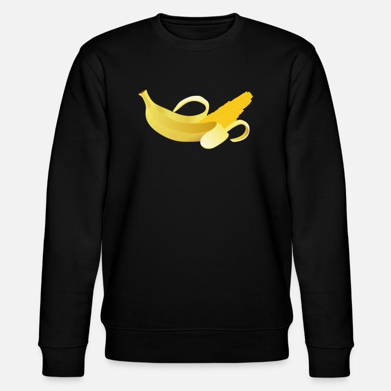 Banane hybride - Sweat bio CHANGER Stanley/Stella Unisexe - noir
