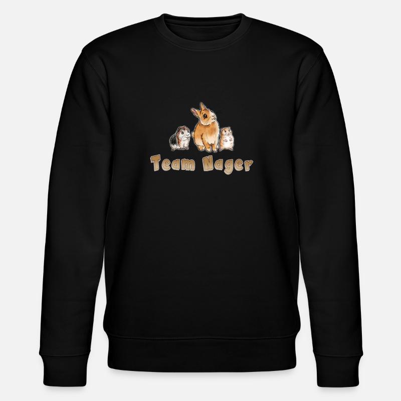 Team Nager - Stanley/Stella Unisex Bio-Sweatshirt CHANGER  - Schwarz