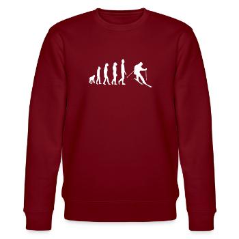 Ski Evolution Ski Wintesport - Sweat bio CHANGER Stanley/Stella Unisexe - bordeaux - Devant - Nik (191cm) & Marisol (170cm)