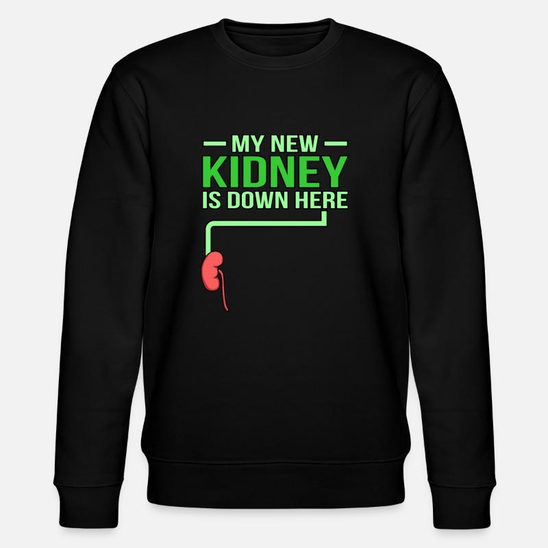 Nyrerne er hernede. - Stanley/Stella økologisk unisex-sweatshirt CHANGER - sort