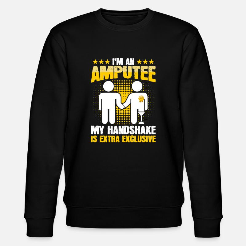 Amputierter Handschlag Bein-arm-prothese Mit - Stanley/Stella Unisex Bio-Sweatshirt CHANGER  - Schwarz