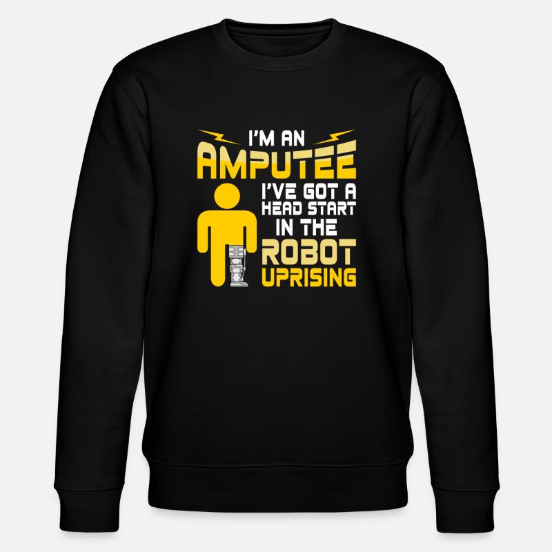 Amputierte Roboter-bein-arm-prothese Mit Beinen - Stanley/Stella Unisex Bio-Sweatshirt CHANGER  - Schwarz