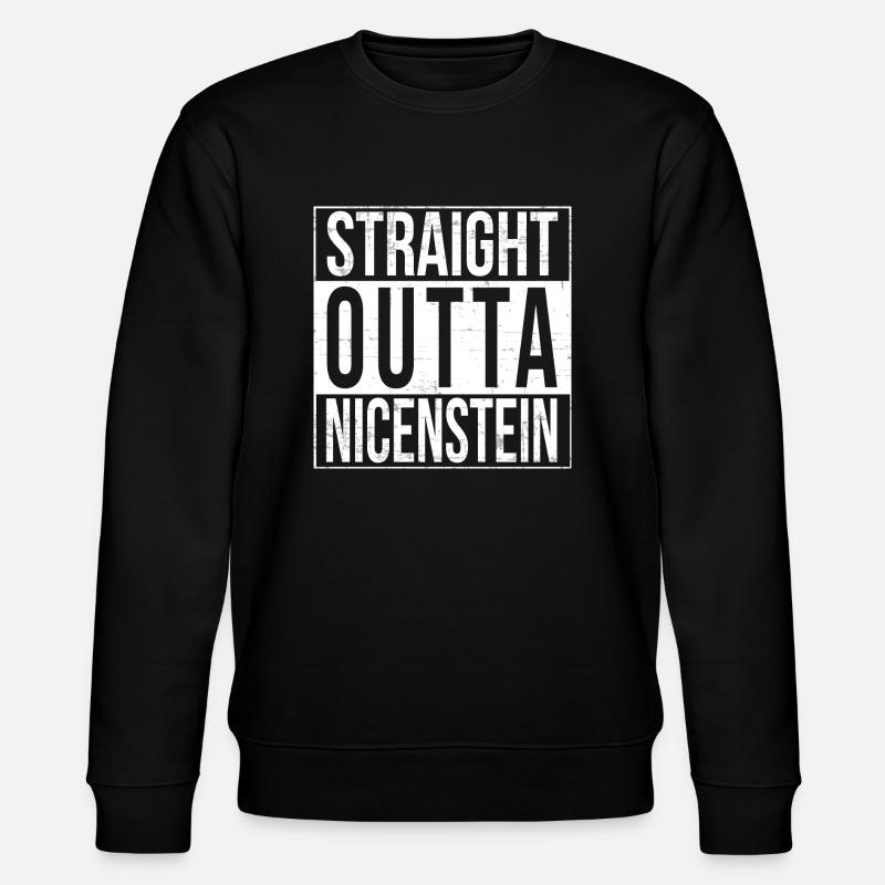 Straight Outta Nicenstein - Stanley/Stella Unisex Bio-Sweatshirt CHANGER  - Schwarz