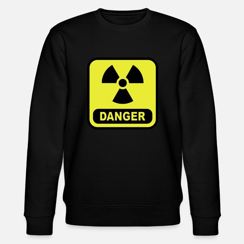 Danger atom - Stanley/Stella CHANGER Unisex Organic Sweatshirt - black