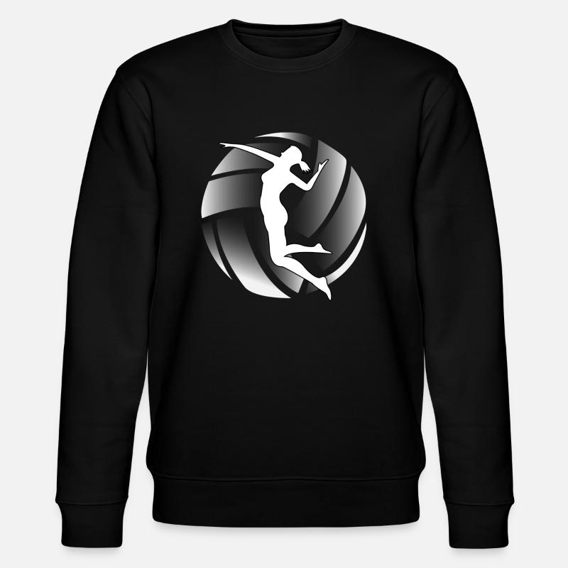 Volleyballerin - Stanley/Stella Unisex Bio-Sweatshirt CHANGER  - Schwarz