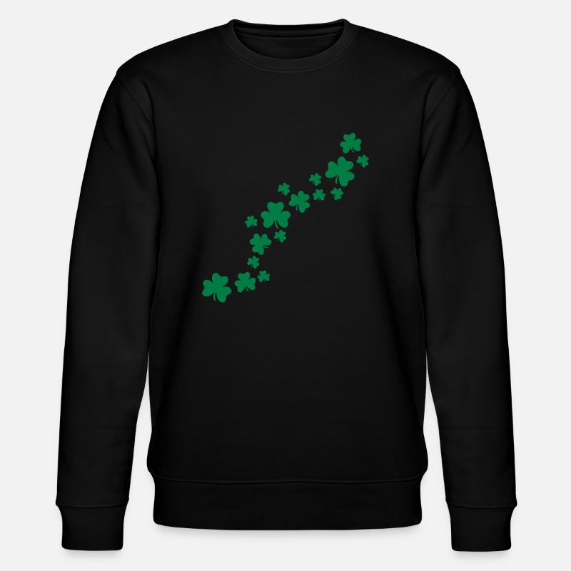 Shamrocks - Stanley/Stella Unisex Bio-Sweatshirt CHANGER  - Schwarz
