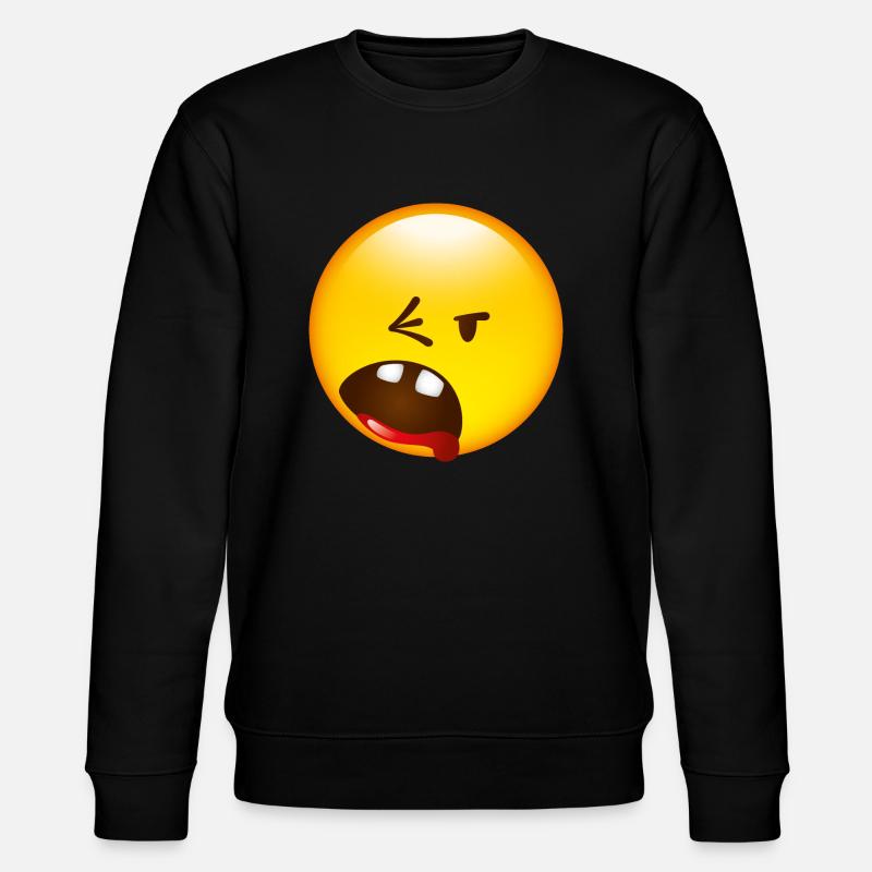 Smiley Break - Stanley/Stella Unisex Bio-Sweatshirt CHANGER  - Schwarz