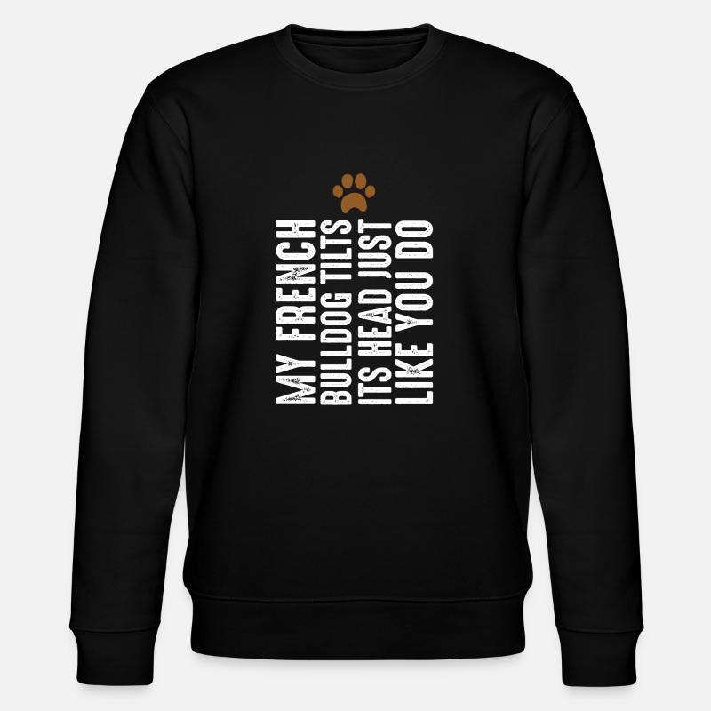 Bouledogue français - Sweat bio CHANGER Stanley/Stella Unisexe - noir
