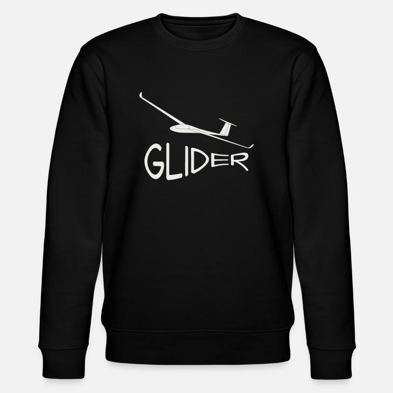 Segelflugzeug - Stanley/Stella Unisex Bio-Sweatshirt CHANGER  - Schwarz