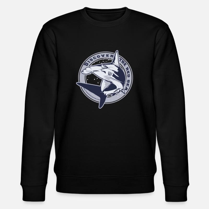Hammerhead in circle - Stanley/Stella Unisex Bio-Sweatshirt CHANGER  - Schwarz