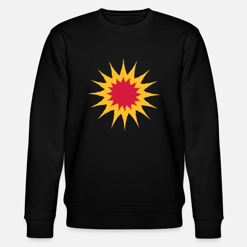 Feuer Explosion Stern - Stanley/Stella Unisex Bio-Sweatshirt CHANGER  - Schwarz