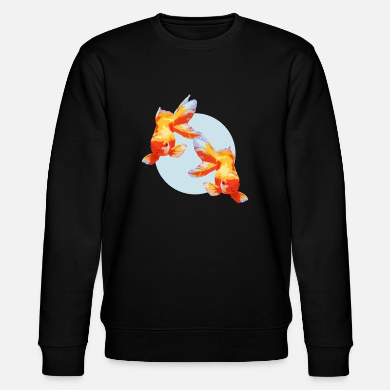 Goldfish - Stanley/Stella Unisex Bio-Sweatshirt CHANGER  - Schwarz