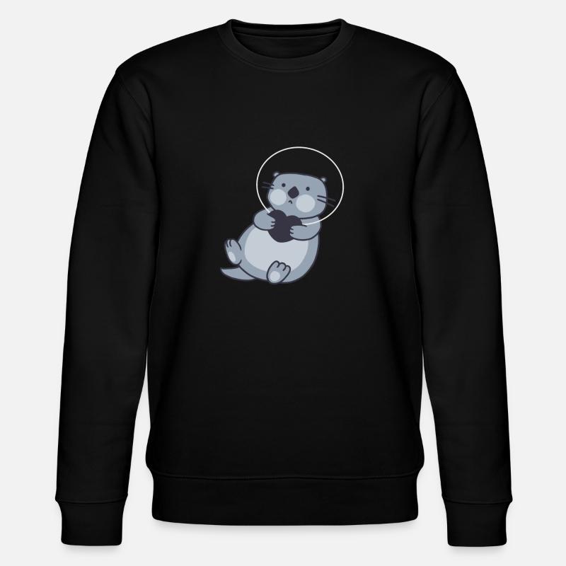 Les loutres d’astronautes dans l’espace - Sweat bio CHANGER Stanley/Stella Unisexe - noir